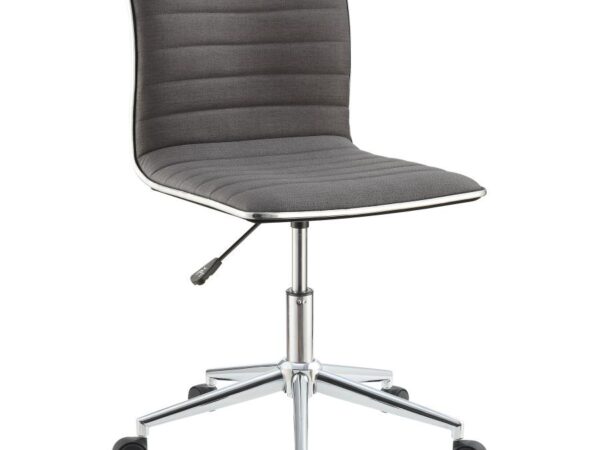 Chryses Upholstered Adjustable Home Office Desk Chair Grey