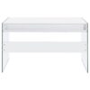 Dobrev 48-inch 2-drawer Writing Desk White High Gloss