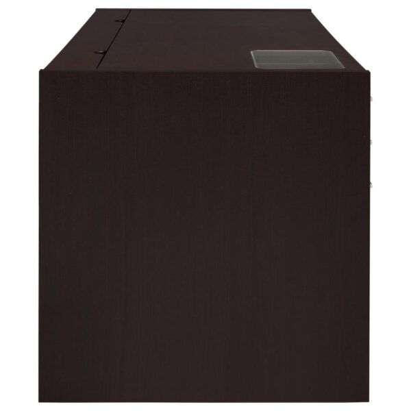 Halston 60-inch 3-drawer Office Computer Desk Cappuccino