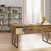 Analiese 63-inch 4-drawer Writing Desk Rustic Nutmeg