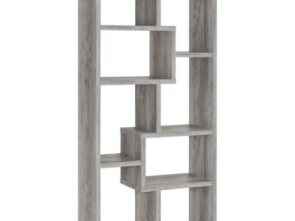 Theo 71-inch 6-shelf Bookshelf Grey Driftwood