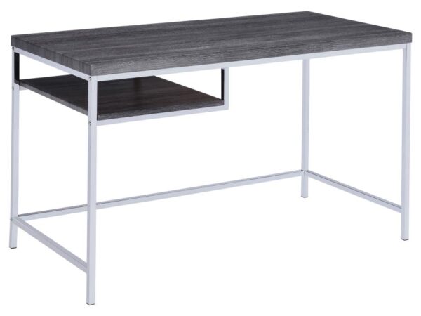 Kravitz 47-inch 1-shelf Writing Desk Weathered Grey