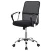 Gerta Upholstered Adjustable Mesh Office Desk Chair Black