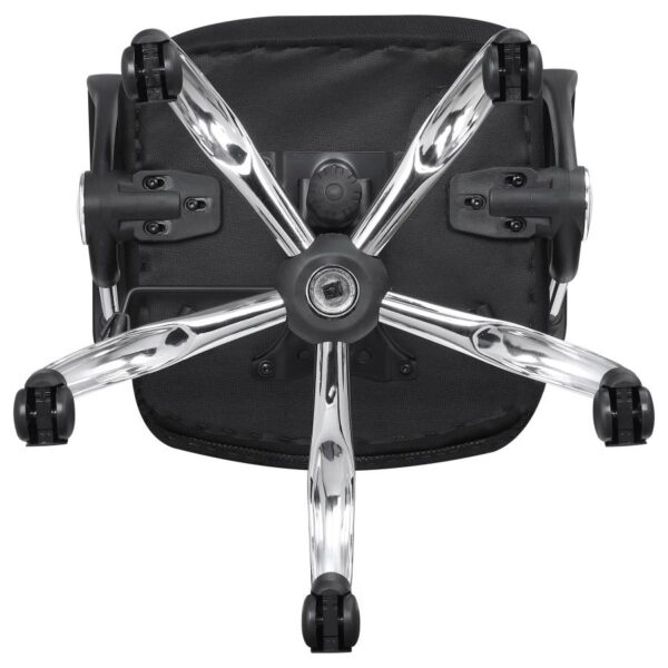 Gerta Upholstered Adjustable Mesh Office Desk Chair Black