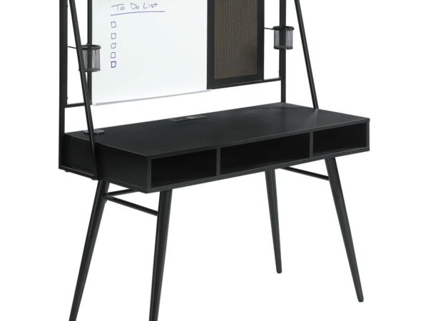 Jessie 47-inch Writing Desk with Whiteboard and USB Black