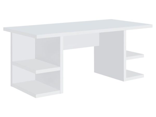 Alice 71-inch 4-shelf Engineered Wood Writing Desk White