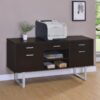 Lawtey 5-drawer Home Office Storage Credenza Cappuccino