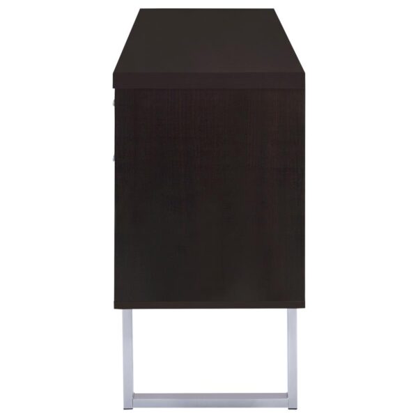 Lawtey 5-drawer Home Office Storage Credenza Cappuccino