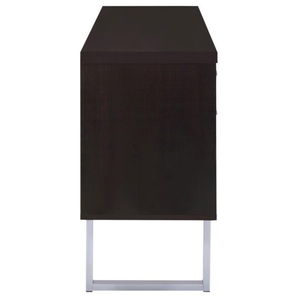 Lawtey 5-drawer Home Office Storage Credenza Cappuccino