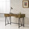 Analiese 47-inch 3-drawer Writing Desk Rustic Nutmeg
