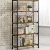 Analiese 63-inch 4-shelf Bookshelf Rustic Nutmeg
