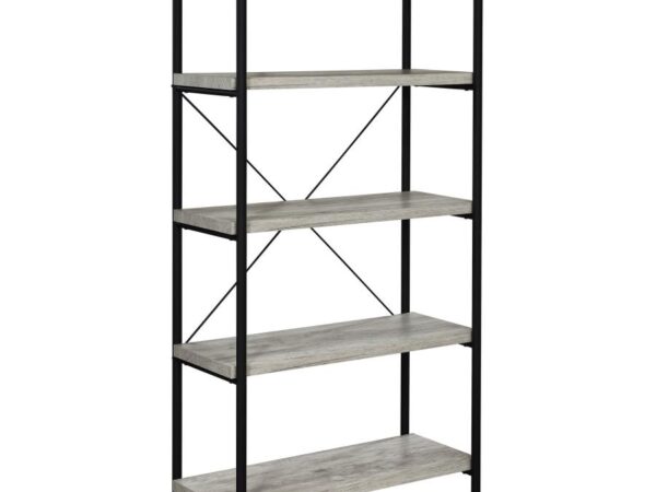 Analiese 63-inch 4-shelf Bookshelf Grey Driftwood