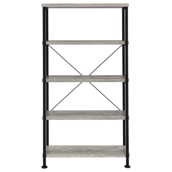Analiese 63-inch 4-shelf Bookshelf Grey Driftwood