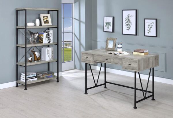 Analiese 63-inch 4-shelf Bookshelf Grey Driftwood