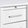 Dylan 60-inch 4-drawer Lift Top Office Desk White High Gloss