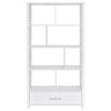 Dylan 68-inch 4-shelf Storage Bookshelf White High Gloss