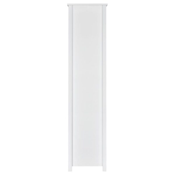 Dylan 68-inch 4-shelf Storage Bookshelf White High Gloss