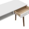 Bradenton 39-inch 1-drawer Wood Writing Desk White