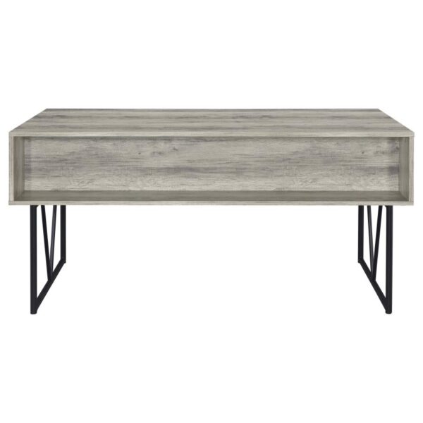 Analiese 63-inch 4-drawer Writing Desk Grey Driftwood