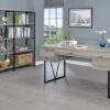 Analiese 63-inch 4-drawer Writing Desk Grey Driftwood