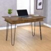 Sheeran 47-inch Writing Desk with Storage Rustic Amber
