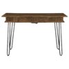 Sheeran 47-inch Writing Desk with Storage Rustic Amber
