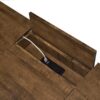 Sheeran 47-inch Writing Desk with Storage Rustic Amber
