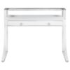 Gemma 48-inch 2-drawer Writing Desk White High Gloss