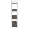 Grimma 63-inch 4-shelf Bookshelf Rustic Grey and Chrome