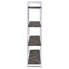 Grimma 63-inch 4-shelf Bookshelf Rustic Grey and Chrome