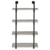 Elmcrest 24-inch 4-shelf Wall Bookshelf Grey Driftwood