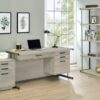 Loomis 3-drawer Home Office File Cabinet Whitewashed Grey