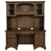 Hartshill 66-inch 5-drawer Credenza with Hutch Burnished Oak