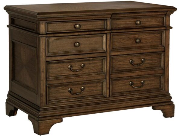 Hartshill 5-drawer Home Office File Cabinet Burnished Oak