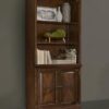 Hartshill 78-inch 3-shelf Cabinet Bookcase Burnished Oak