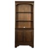 Hartshill 78-inch 3-shelf Cabinet Bookcase Burnished Oak