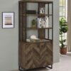 Millbrook 71-inch 2-door Storage Bookshelf Rustic Oak