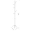Devlin 6 Hook Freestanding Wood Coat Rack Hat Hanger Walnut