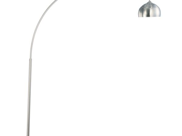 Krester 85-inch Dome Shade Metal Arc Floor Lamp Chrome