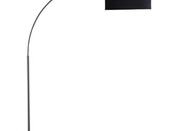 Kawke 81-inch Arched Drum Shade Metal Floor Lamp Black