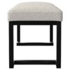 Mesa Boucle Upholstered Tufted Accent Bench Vanilla