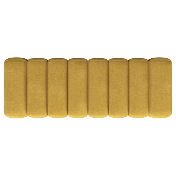 Summer Fabric Upholstered Tufted Accent Bench Mustard Yellow