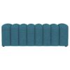 Summer Fabric Upholstered Tufted Accent Bench Peacock Blue