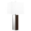 Elena 30-inch Square Tapered Mirrored Table Lamp Brown