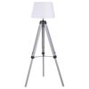 Dayton 56-inch Empire Shade Metal Tripod Floor Lamp Grey