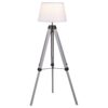 Dayton 56-inch Empire Shade Metal Tripod Floor Lamp Grey