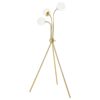 Miley 66-inch Spherical Bulb Tripod Tree Floor Lamp Gold