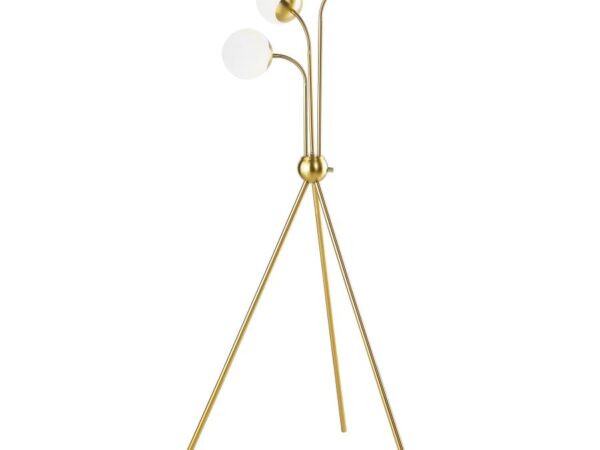 Miley 66-inch Spherical Bulb Tripod Tree Floor Lamp Gold