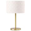 Ramiro 66-inch Drum Shade Metal Bedside Table Lamp Gold