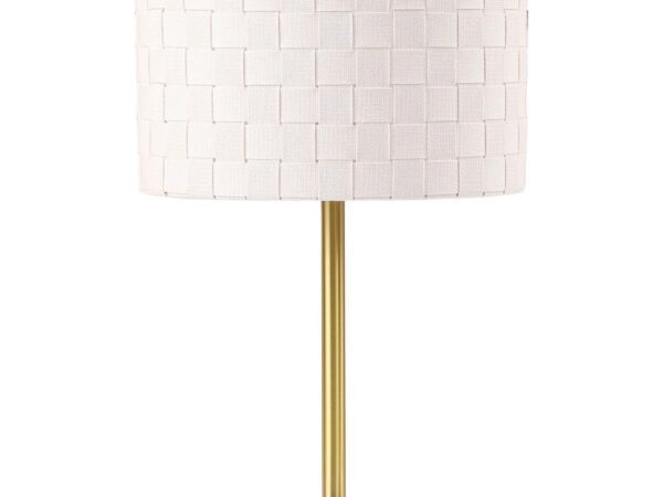 Ramiro 66-inch Drum Shade Metal Bedside Table Lamp Gold